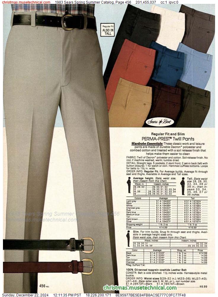 1983 Sears Spring Summer Catalog, Page 456