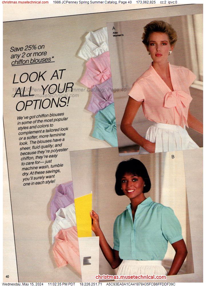 1986 JCPenney Spring Summer Catalog, Page 40