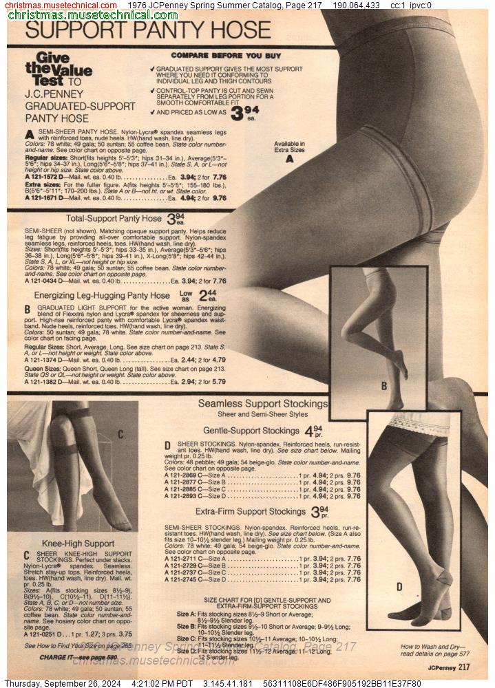 1976 JCPenney Spring Summer Catalog, Page 217