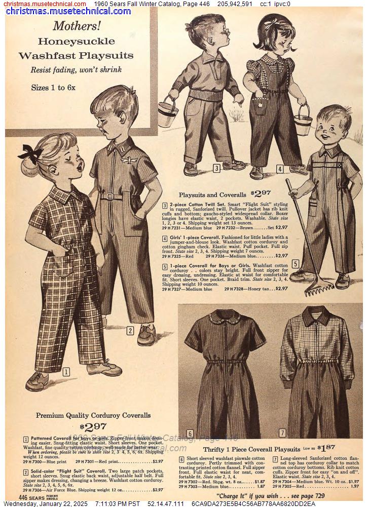 1960 Sears Fall Winter Catalog, Page 446