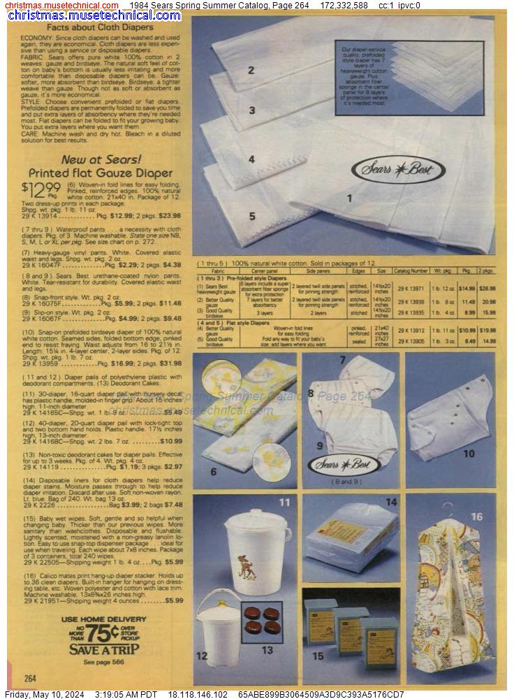 1984 Sears Spring Summer Catalog, Page 264