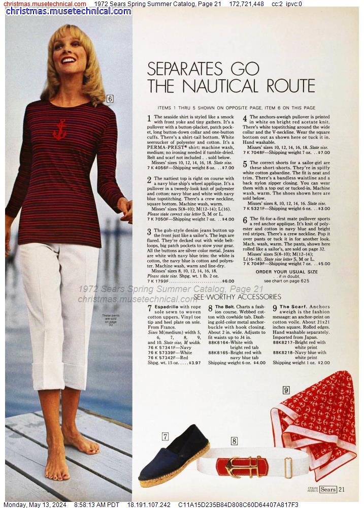 1972 Sears Spring Summer Catalog, Page 21