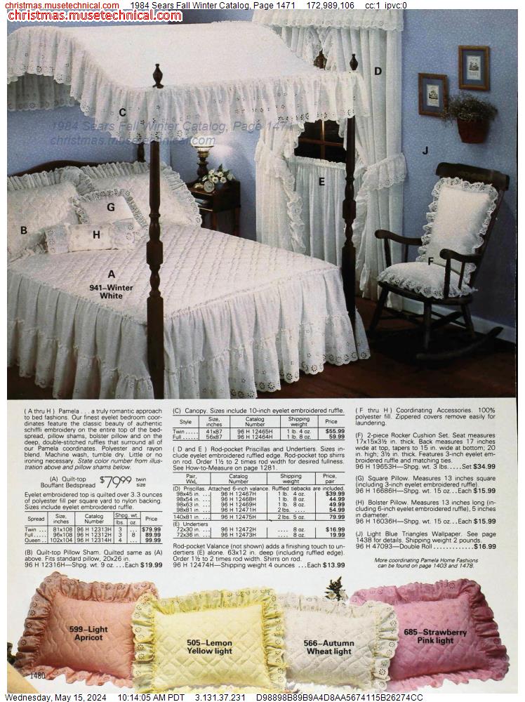1984 Sears Fall Winter Catalog, Page 1471