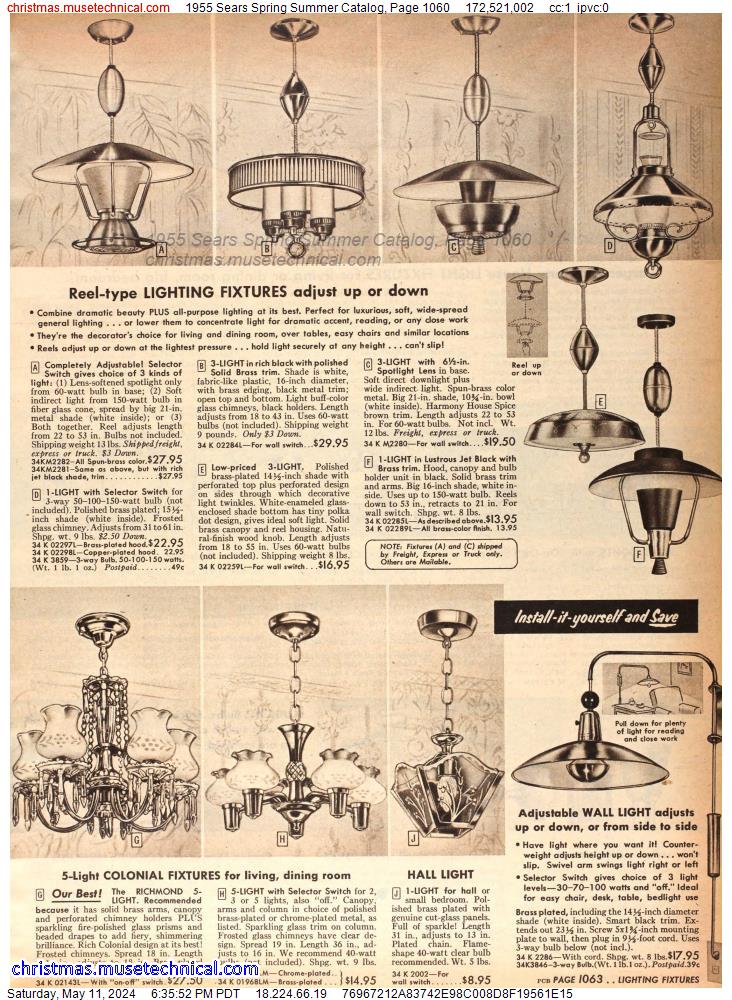 1955 Sears Spring Summer Catalog, Page 1060