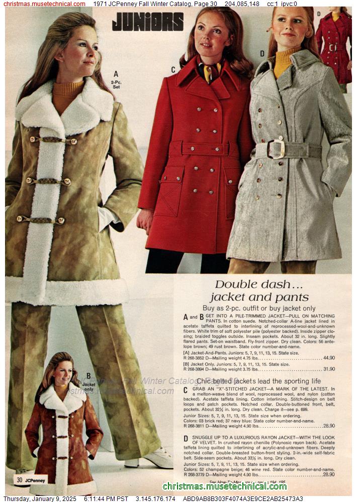 1971 Jcpenney Fall Winter Catalog Page 30 Catalogs And Wishbooks