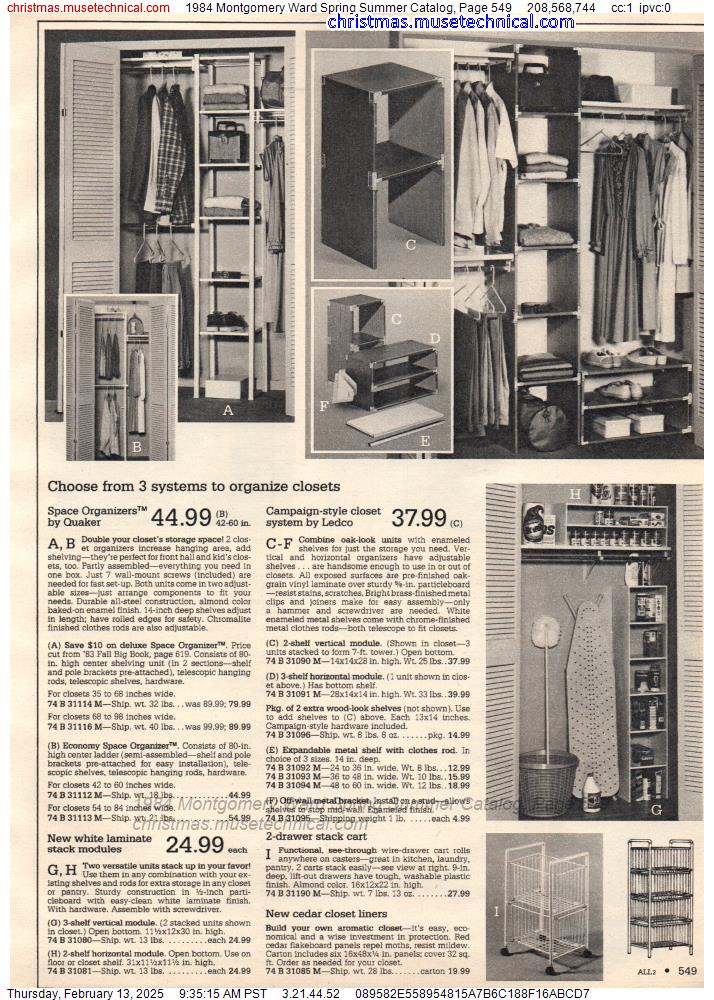 1984 Montgomery Ward Spring Summer Catalog, Page 549