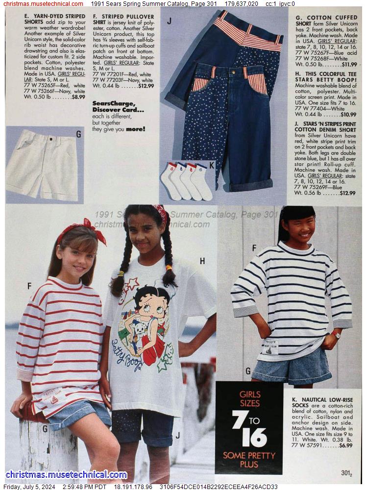 1991 Sears Spring Summer Catalog, Page 301