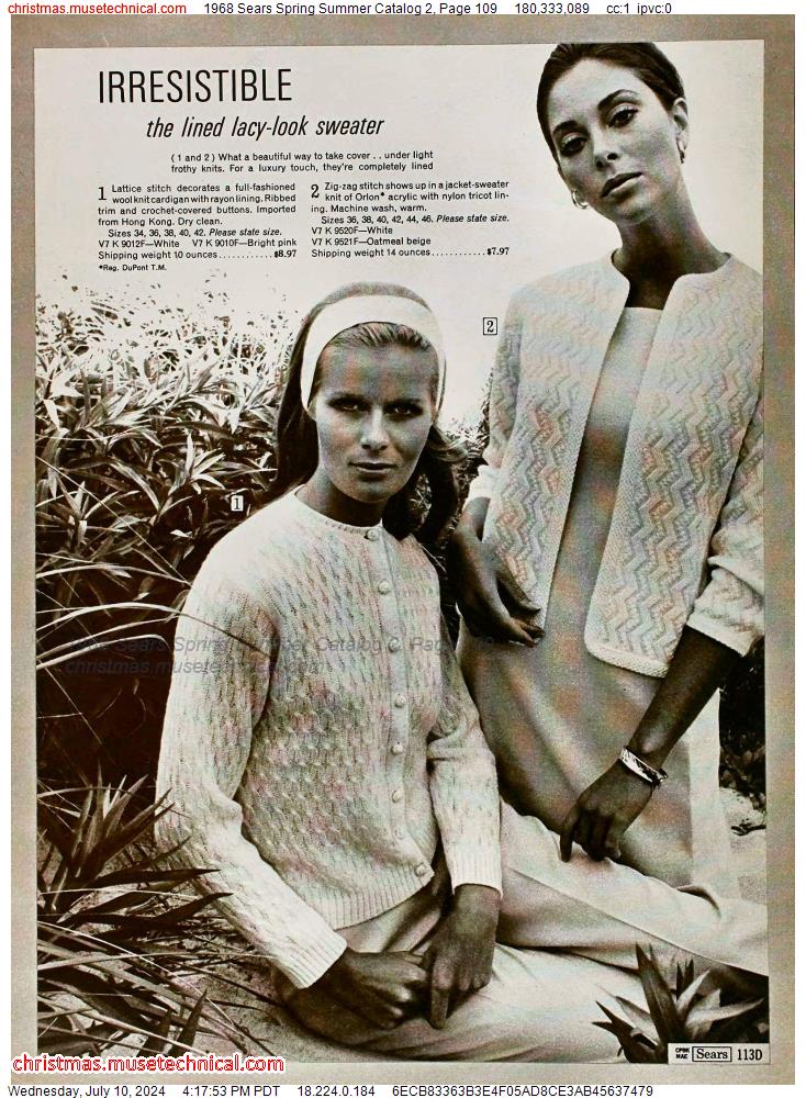 1968 Sears Spring Summer Catalog 2, Page 109