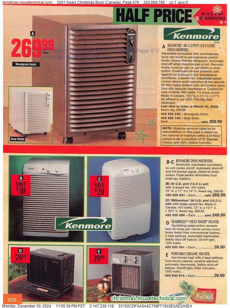 2001 Sears Christmas Book (Canada), Page 576