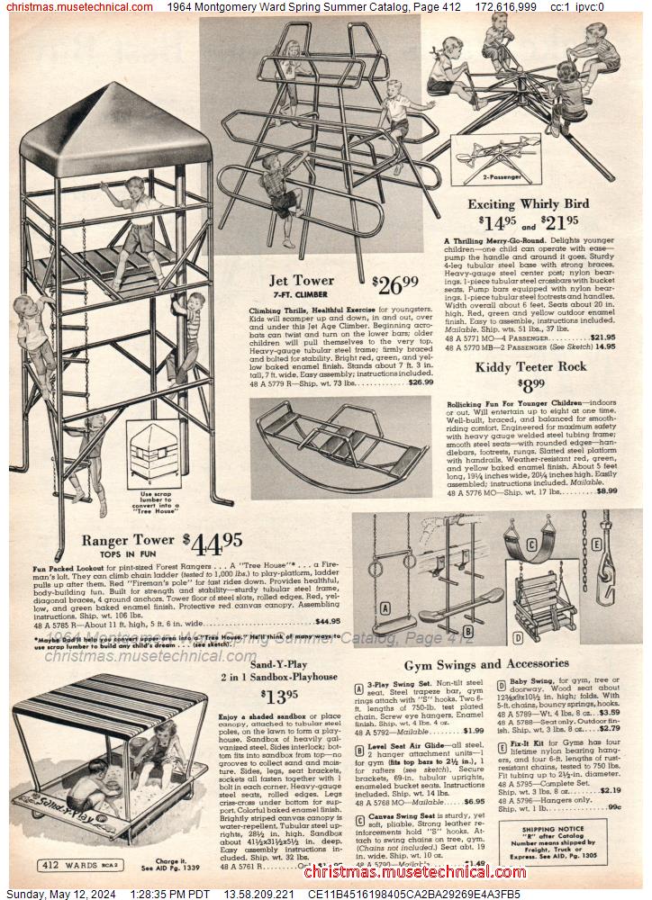 1964 Montgomery Ward Spring Summer Catalog, Page 412