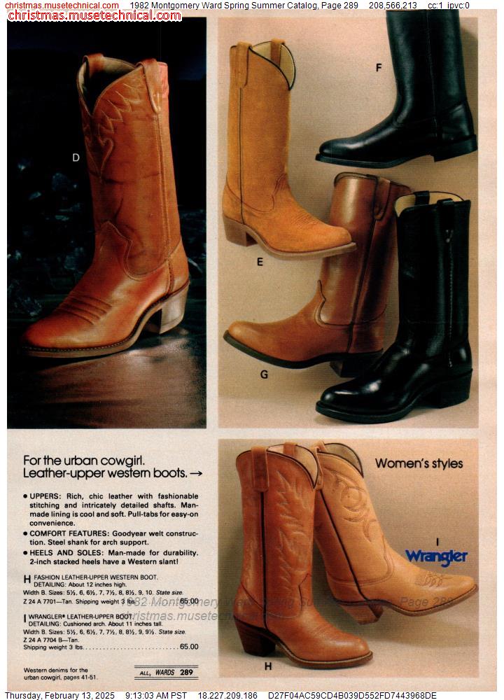 1982 Montgomery Ward Spring Summer Catalog, Page 289