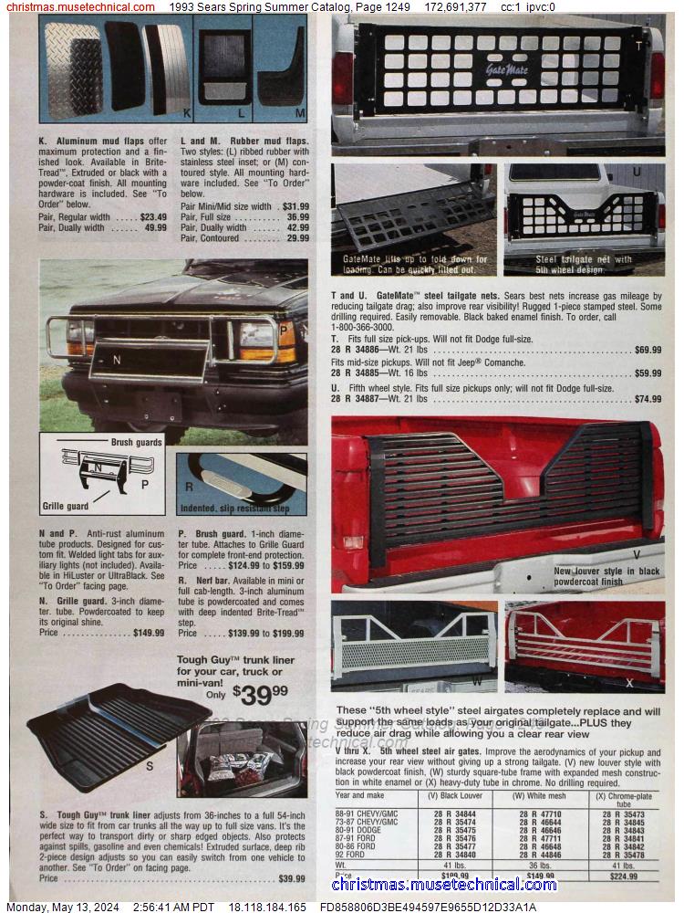 1993 Sears Spring Summer Catalog, Page 1249