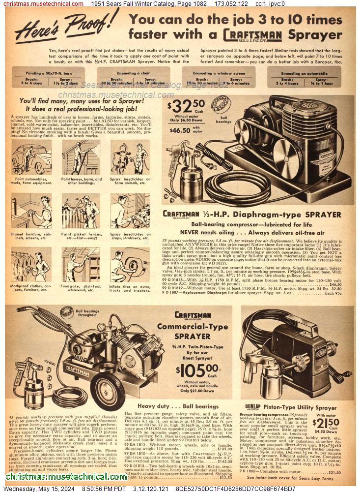 1951 Sears Fall Winter Catalog, Page 1082