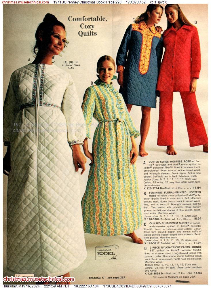 1971 JCPenney Christmas Book, Page 220