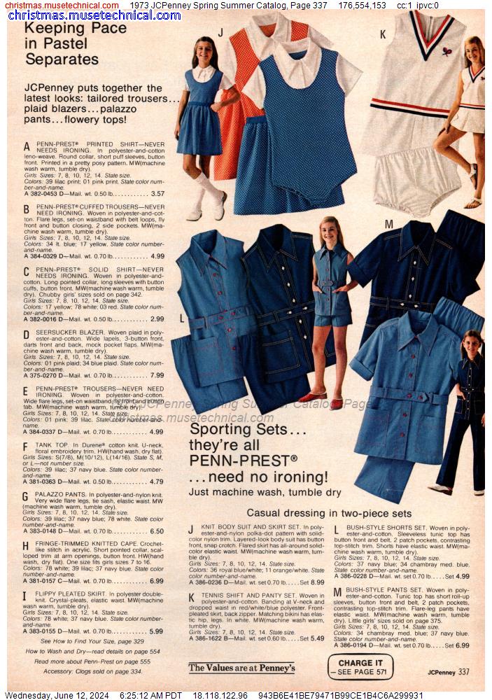 1973 JCPenney Spring Summer Catalog, Page 337