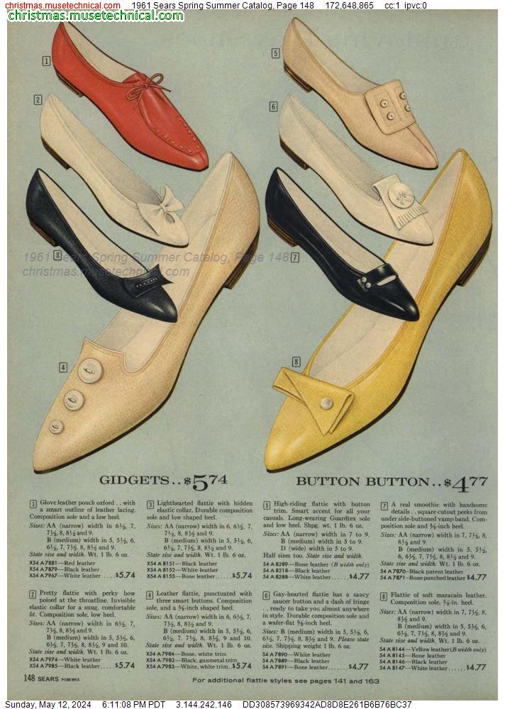 1961 Sears Spring Summer Catalog, Page 148