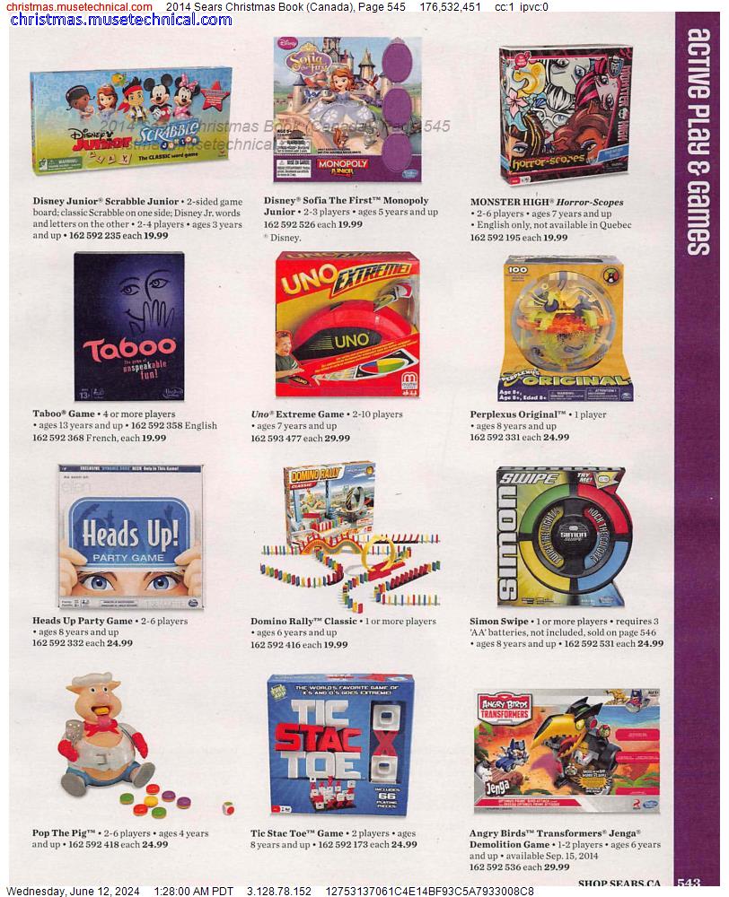 2014 Sears Christmas Book (Canada), Page 545