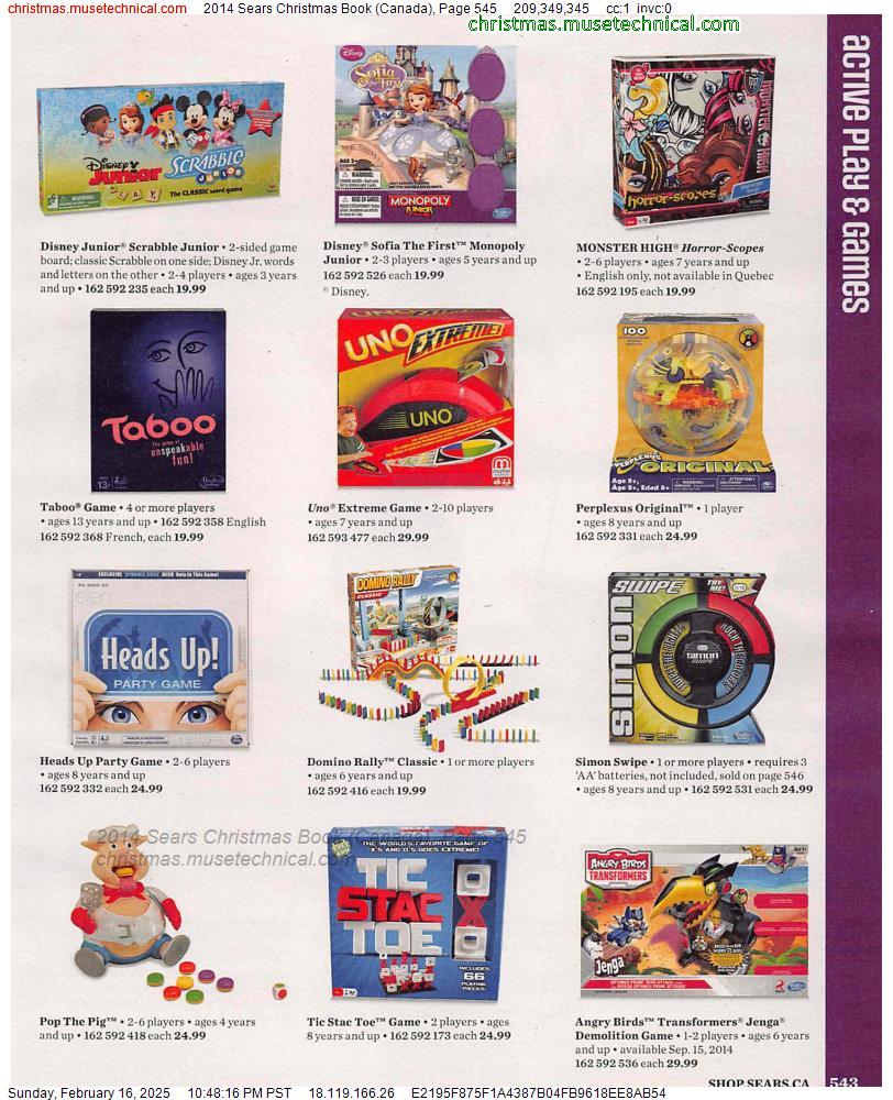 2014 Sears Christmas Book (Canada), Page 545