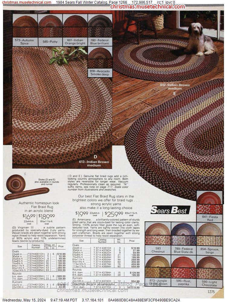 1984 Sears Fall Winter Catalog, Page 1266