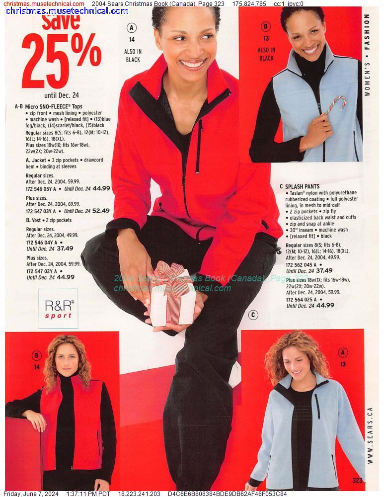 2004 Sears Christmas Book (Canada), Page 323