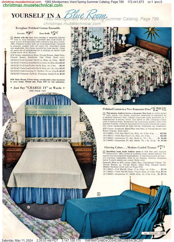 1962 Montgomery Ward Spring Summer Catalog, Page 789