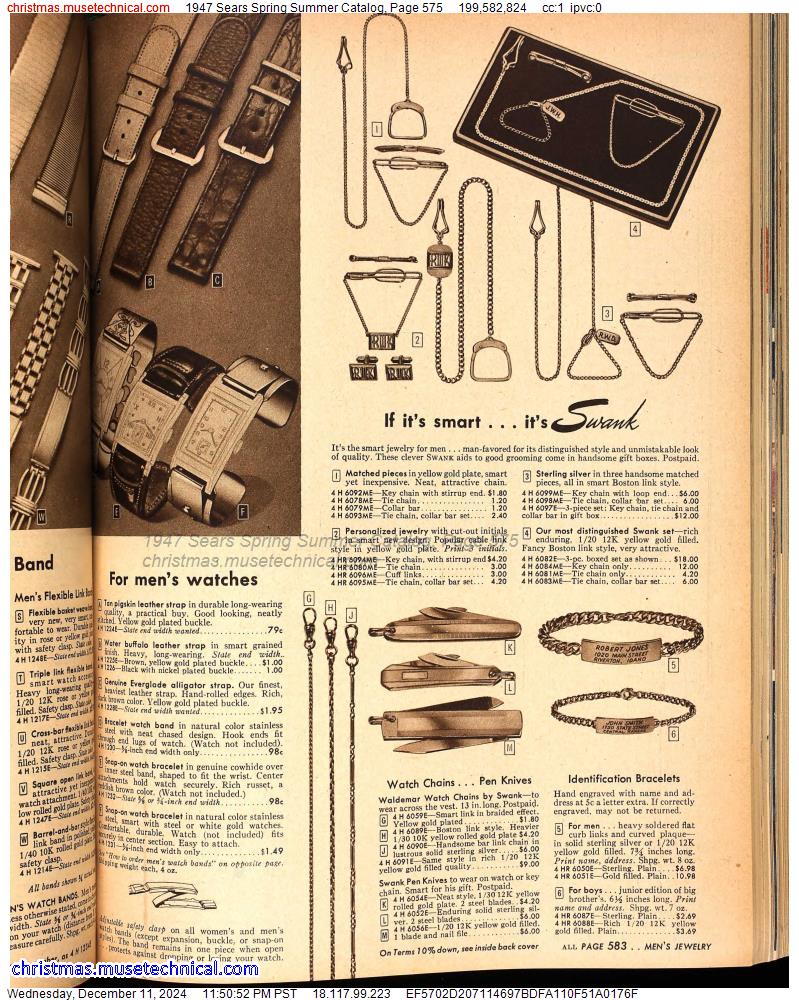 1947 Sears Spring Summer Catalog, Page 575