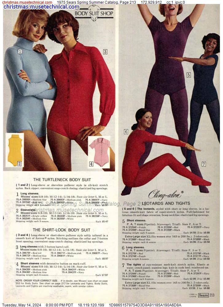 1975 Sears Spring Summer Catalog, Page 213
