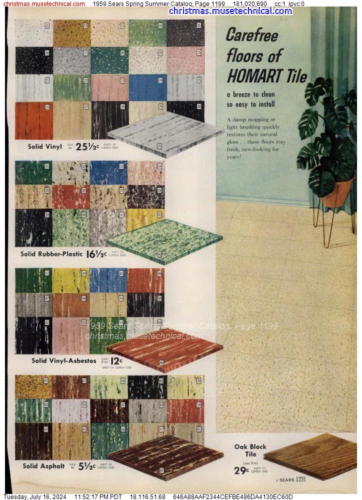 1959 Sears Spring Summer Catalog, Page 1199