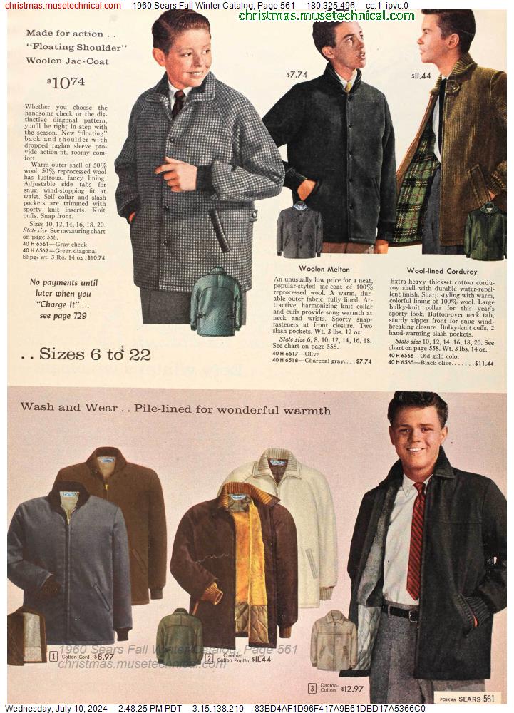 1960 Sears Fall Winter Catalog, Page 561