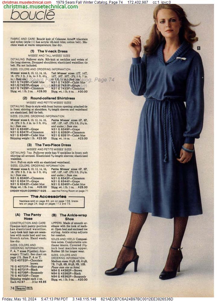 1979 Sears Fall Winter Catalog, Page 74