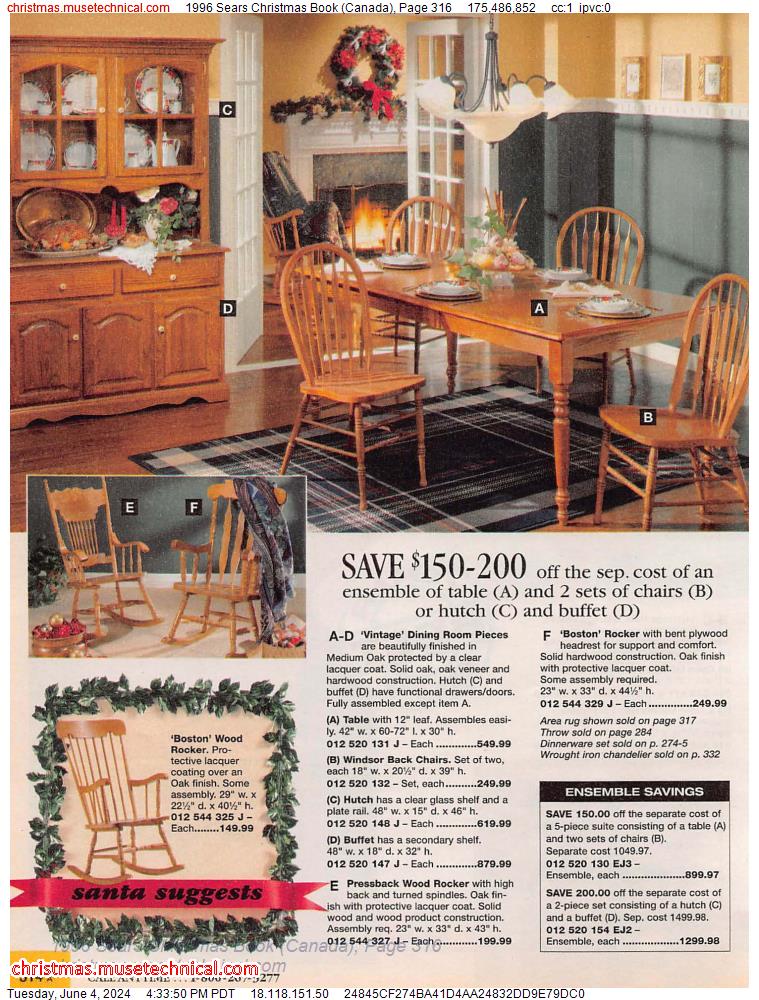 1996 Sears Christmas Book (Canada), Page 316