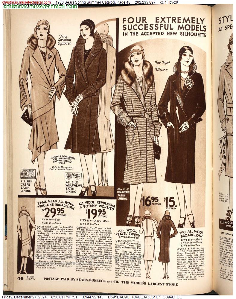 1930 Sears Spring Summer Catalog, Page 48