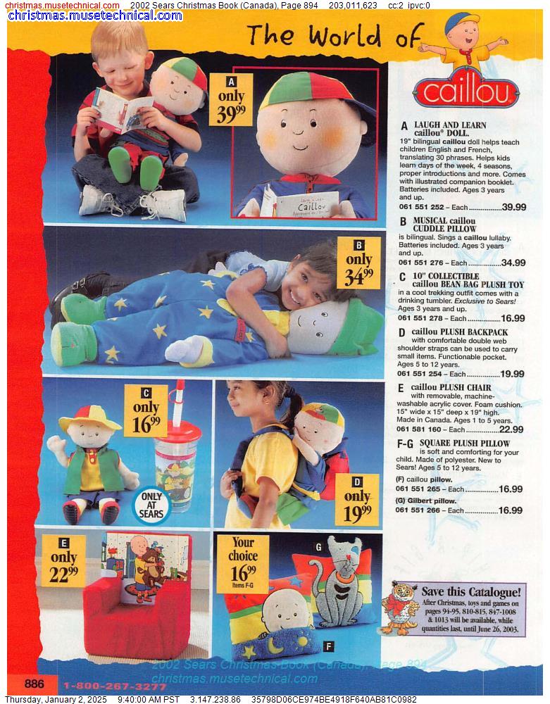 2002 Sears Christmas Book (Canada), Page 894