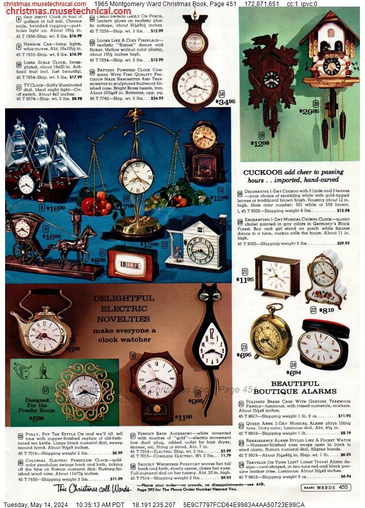 1965 Montgomery Ward Christmas Book, Page 451