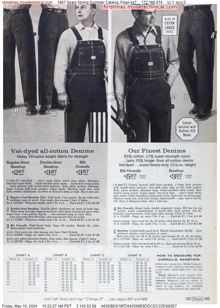 1967 Sears Spring Summer Catalog, Page 447