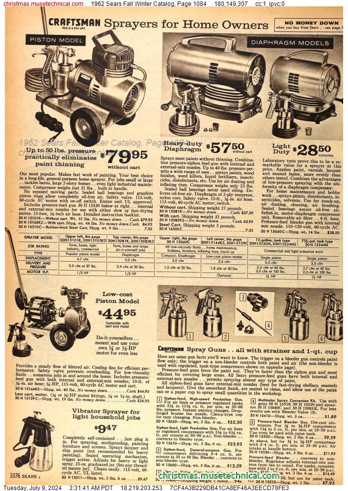 1962 Sears Fall Winter Catalog, Page 1084
