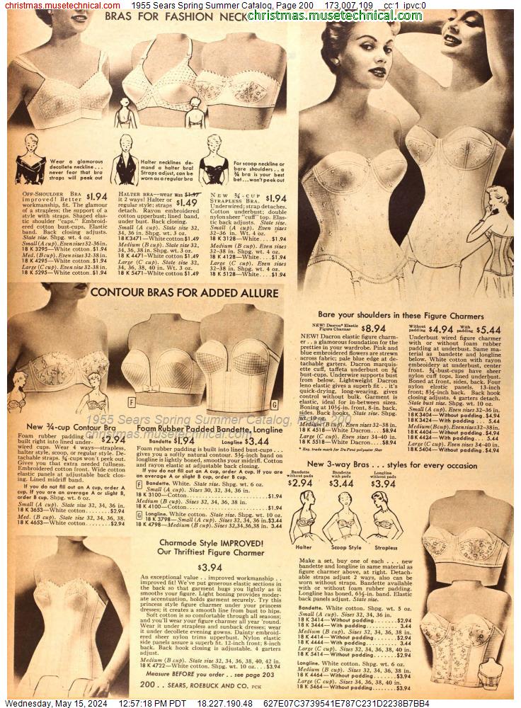 1955 Sears Spring Summer Catalog, Page 200
