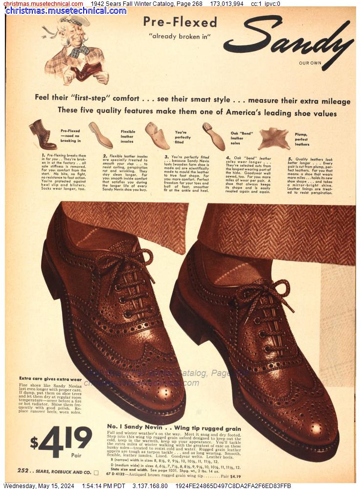 1942 Sears Fall Winter Catalog, Page 268