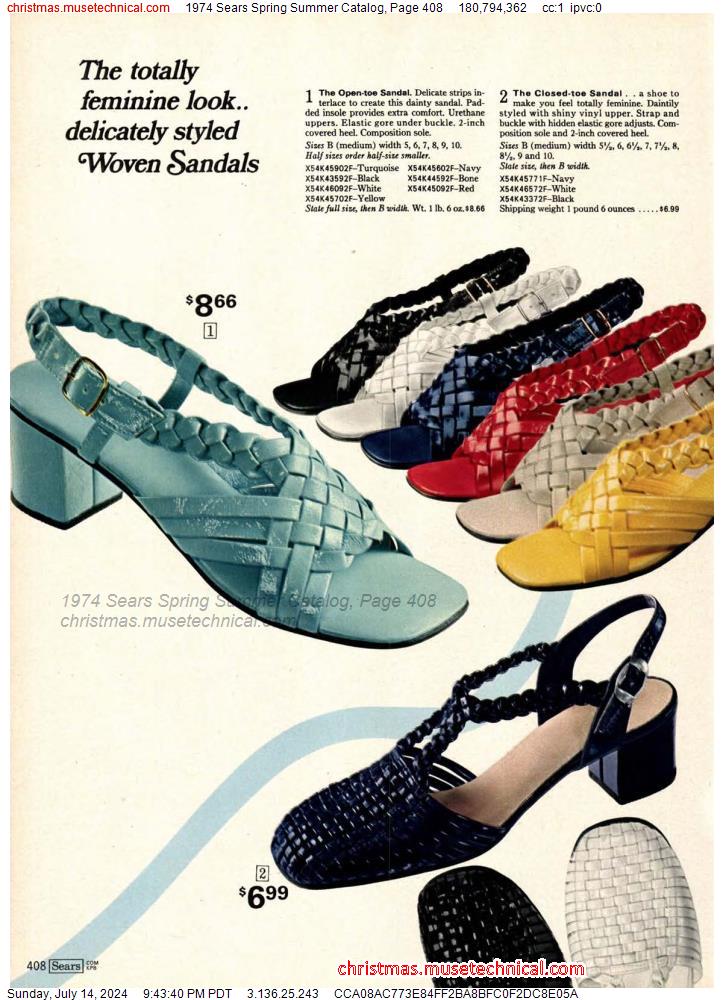 1974 Sears Spring Summer Catalog, Page 408