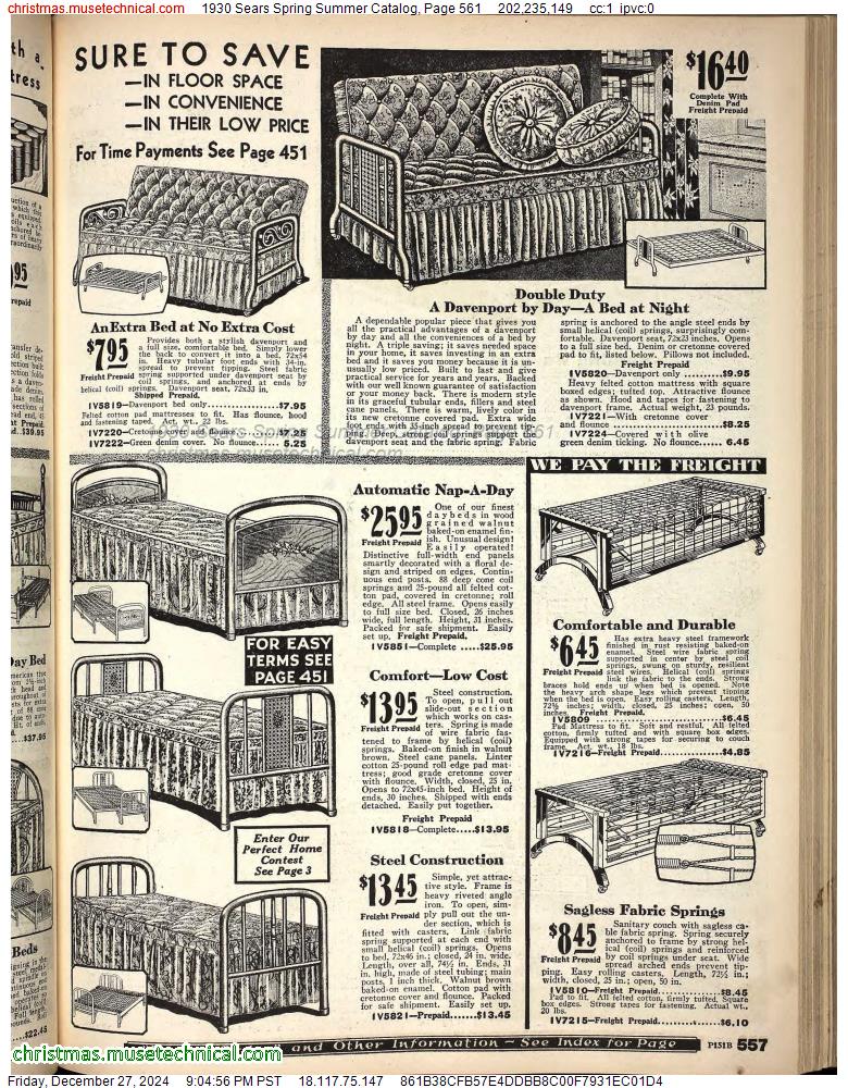 1930 Sears Spring Summer Catalog, Page 561