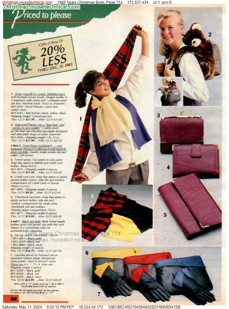 1985 Sears Christmas Book, Page 114