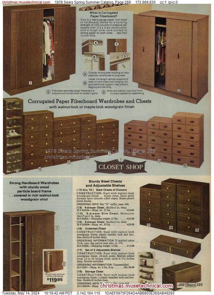 1976 Sears Spring Summer Catalog, Page 269