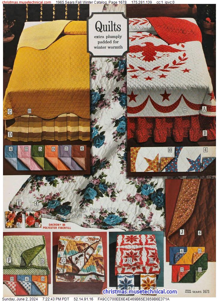 1965 Sears Fall Winter Catalog, Page 1678