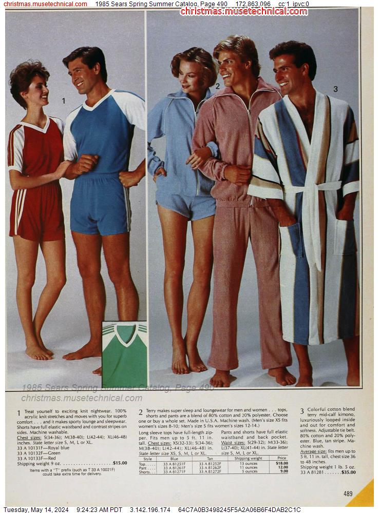1985 Sears Spring Summer Catalog, Page 490