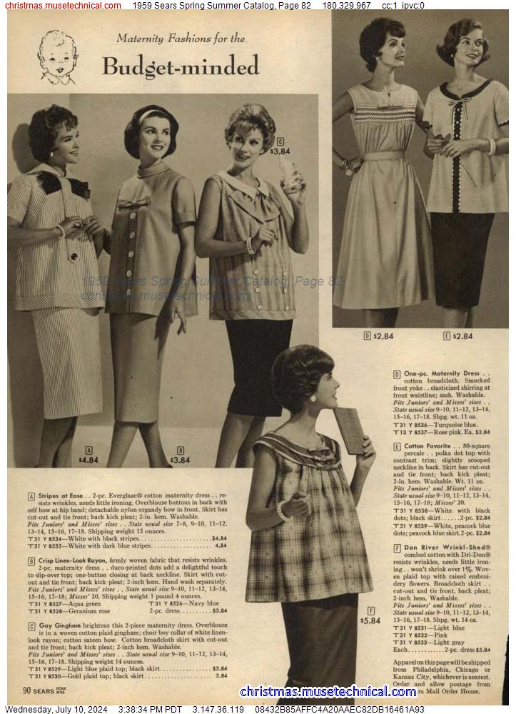 1959 Sears Spring Summer Catalog, Page 82