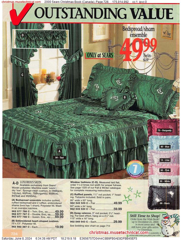 2000 Sears Christmas Book (Canada), Page 726