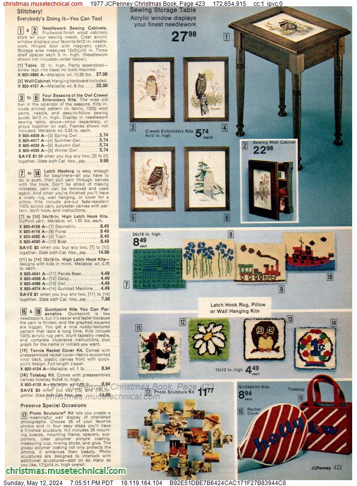 1977 JCPenney Christmas Book, Page 423