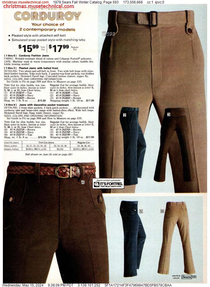 1978 Sears Fall Winter Catalog, Page 593