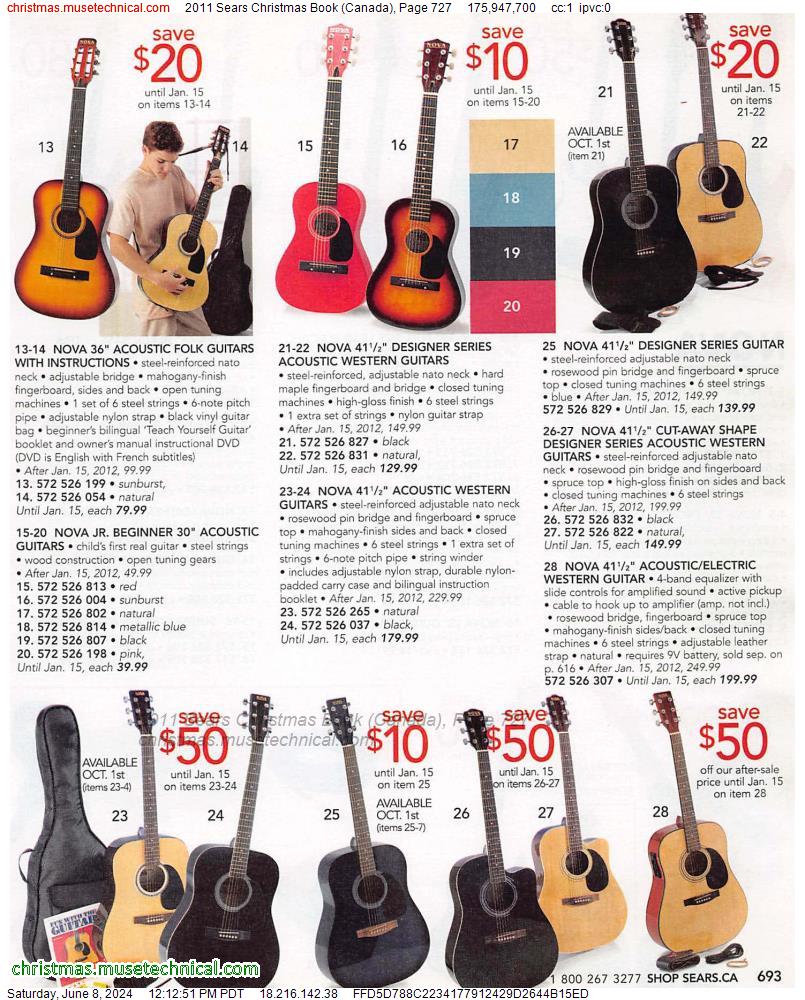 2011 Sears Christmas Book (Canada), Page 727