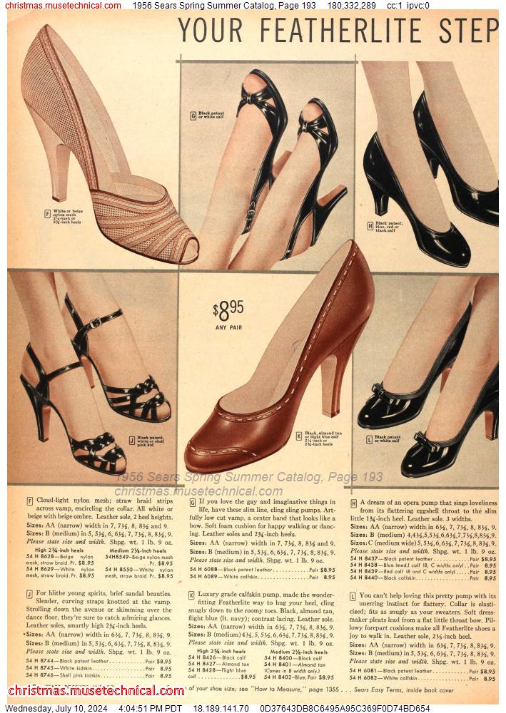1956 Sears Spring Summer Catalog, Page 193